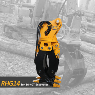Pinza de madera modelo RHG14 para excavadora de 30-40 toneladas